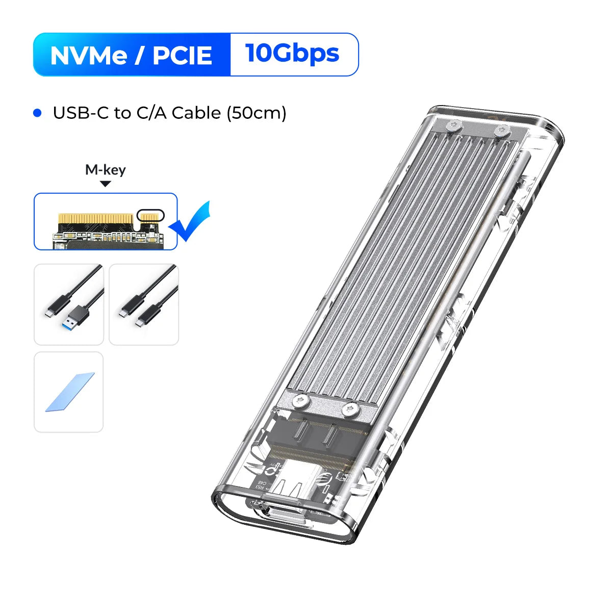 10Gbps NVME External Solid State Drive For Laptop And Desktop