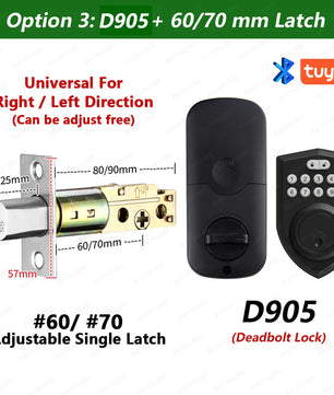 Automatic Deadbolt Digital Reversible Handle Smart Door Lock