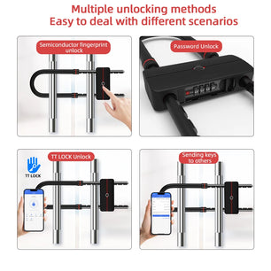 Stainless Steel Waterproof Rechargeable Battery Biometric Door Lock