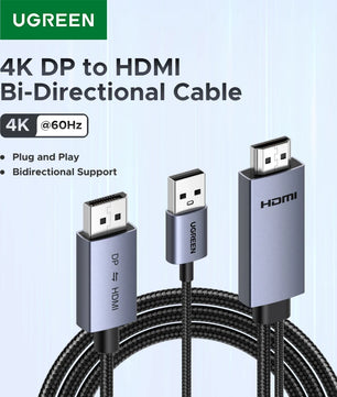 Ugreen 4K 60Hz Bidirectional Video Audio Cable For Laptop