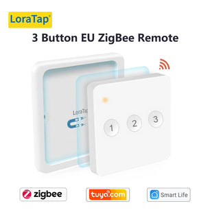 LoraTap Plastic Wireless 4 Gang Remote Control Portable Switch