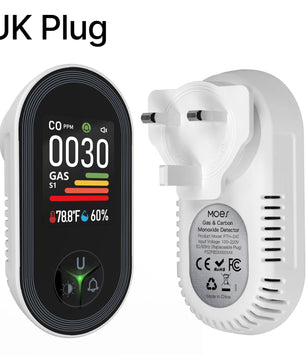MOES Plastic Carbon Monoxide Detector Temperature Humidity Sensor