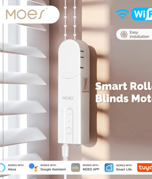 MOES WiFi Roller Blinds Motor for Curtains with Alexa Google Home