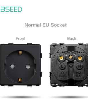 Bseed 16A Glass Panel Wireless WIFI Control Smart Power Socket