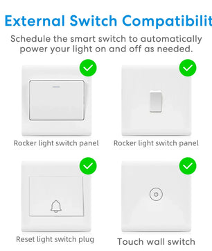 Meross 10A Alloy 1 Gang 1 Way HomeKit Wifi Smart Switch Module