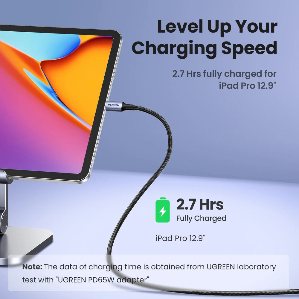 Ugreen 60W High Speed Charging Type-C Cord Cable For MacBook