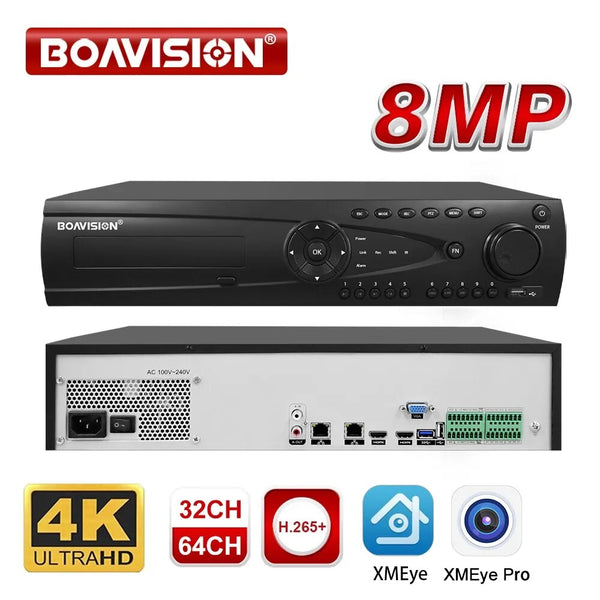 Boavision 8MP Plastic Panel Digital Ultra HD Video Recorder DVR