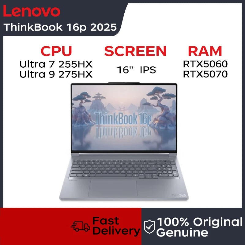 1TB 16" 32GB Ultra 7 255HX Thinkbook Bluetooth Lenovo Laptop