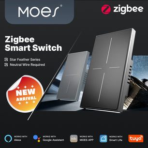 MOES ZigBee 2-IN-1 Star Feather Smart Switch with APP Control