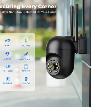 4MP Single Lens Wifi 5X Digital Zoom Surveillance Camera