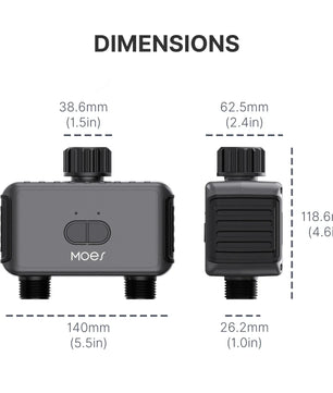MOES Smart Bluetooth Sprinkler Timer with App Control & Rain Delay