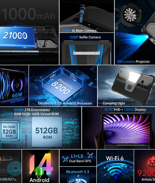 8849 TANK PAD Android Normal Screen Fast Charging Smartphone