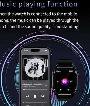 Silica Gel Waterproof Amoled Full Touch Screen Bluetooth Smartwatch