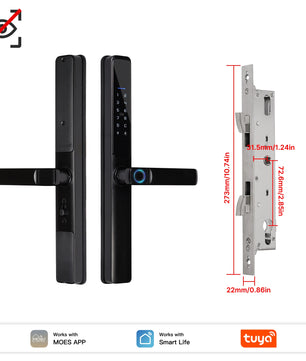 Aluminum Alloy Bluetooth Compatible Electronic Smart Door Lock