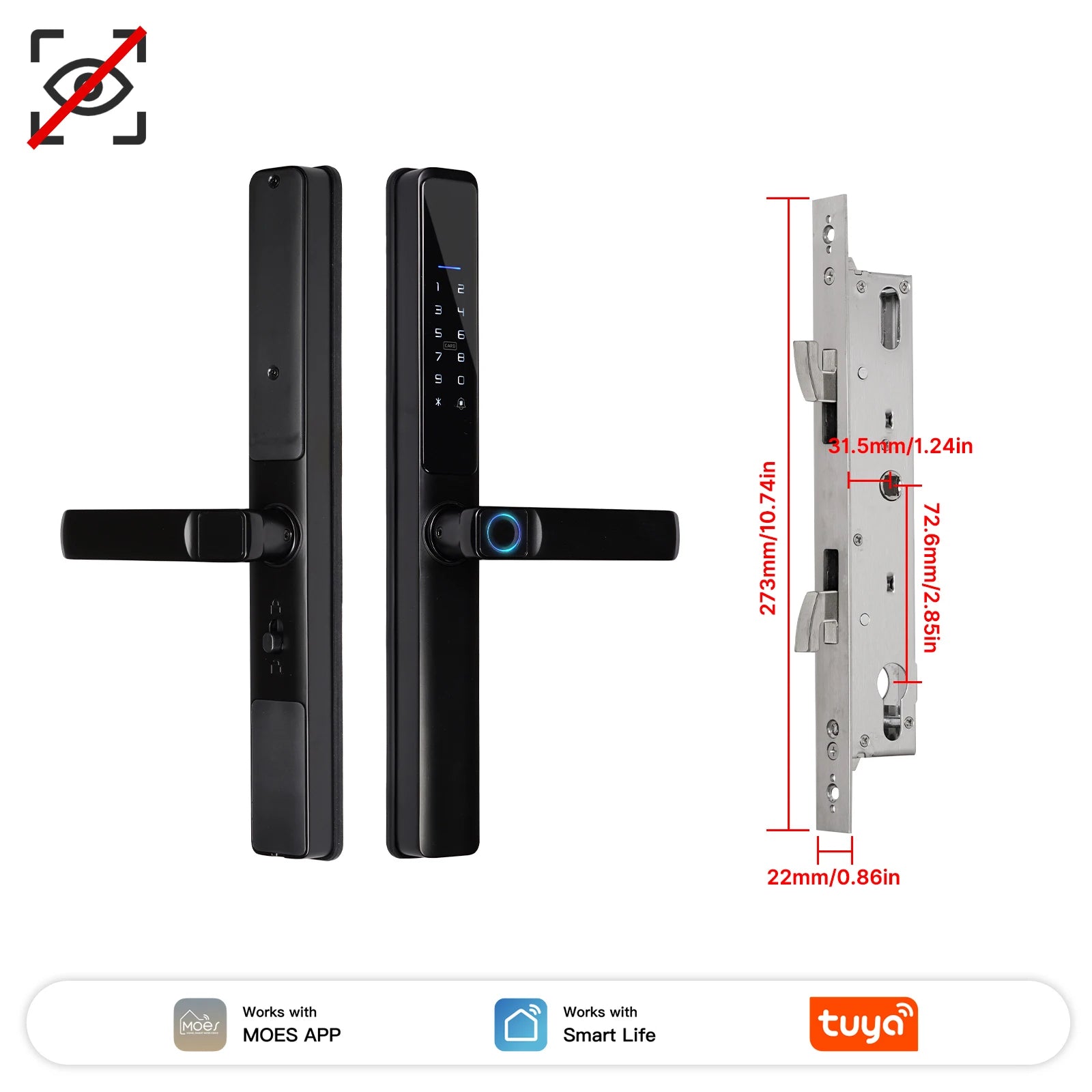 Aluminum Alloy Bluetooth Compatible Electronic Smart Door Lock