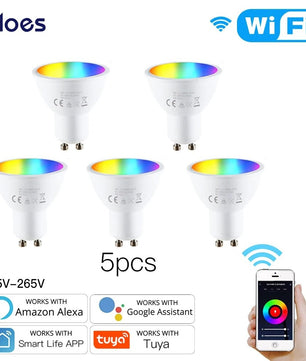 Moes Plastic Dimmable RGB LED Light Smart Remote Control Bulb