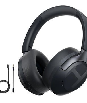 Leather Dynamic Vocalism Bluetooth 6.0 Wireless Over Ear Headphones