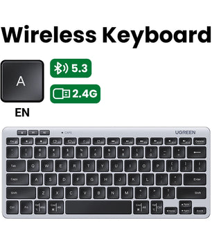 Ugreen 78 Keys 5.3 & 2.4G Bluetooth Wireless Portable Keyboard