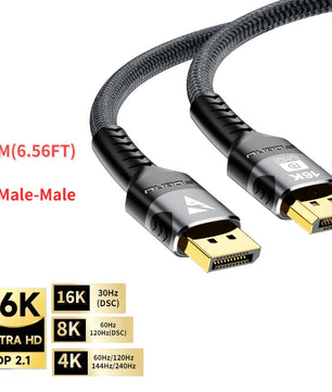 Aluminium 6.3mm HDMI-Compatible 2.1 Extension Cable For Laptop