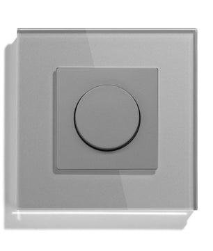 Bseed Alloy Crystal Glass Push Button Light Rotary Knob Switch