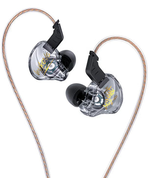 PVC Wired Dynamic IEM Cable Monitor Earphones For Sleeping