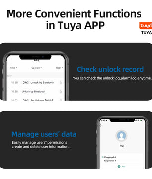 Aluminium Alloy Fingerprint Bluetooth Reversible Dry Battery Lock