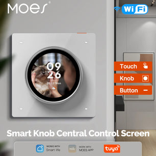 Moes Tuya WiFi Smart Knob Central Control Screen Rotate Switch