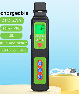 Hybrid Optical Fiber Cable Tester Detector With Visual Fault Locator