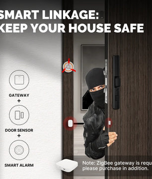 Moes Plastic 2.4GHz Smart Window Door Gate Sensor Detector