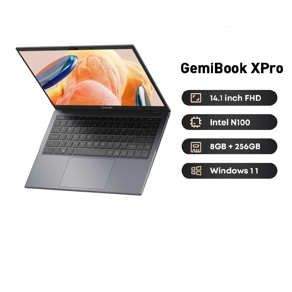 GemiBook XPro 14.1 Inch UHD Screen Laptop with Cooling Fan Notebook