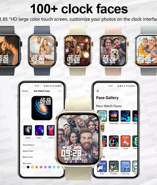 Rubber Waterproof Android Square Shaped Amoled Screen Smartwatch