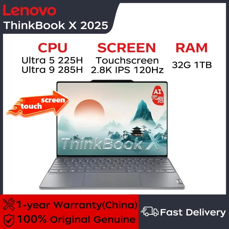 1TB 13.5“ Ultra5 225H 2.8K 120Hz Bluetooth Lenovo Laptop