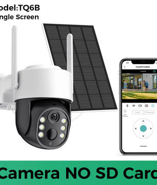 1080p 8MP 4K HD Solar WiFi Normal Supply Dual Lens Security Camera