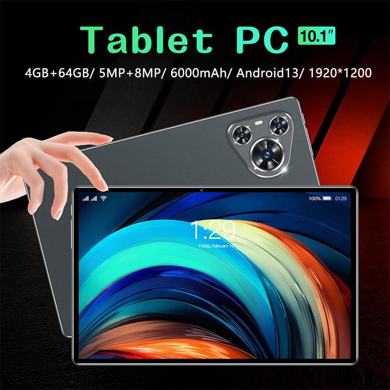 5000mAh 5MP 4GB RAM 64GB ROM Fast Charging 10.1 Inch Tablet
