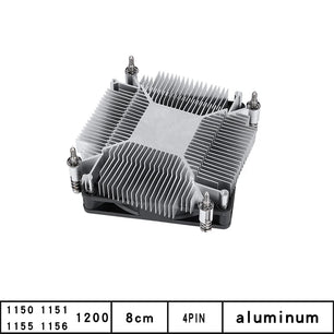 80MM 2000RPM Aluminum Alloy Copper Core CPU Cooler Radiator Fan