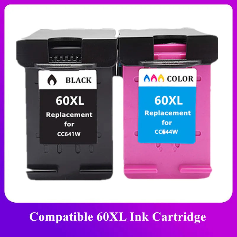 HP60XL Ink Cartridge Compatible For HP Deskjet F2480 F2420 F4480 F4580