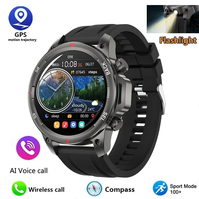 Alloy Waterproof Android Round Shaped Bluetooth Smartwatch