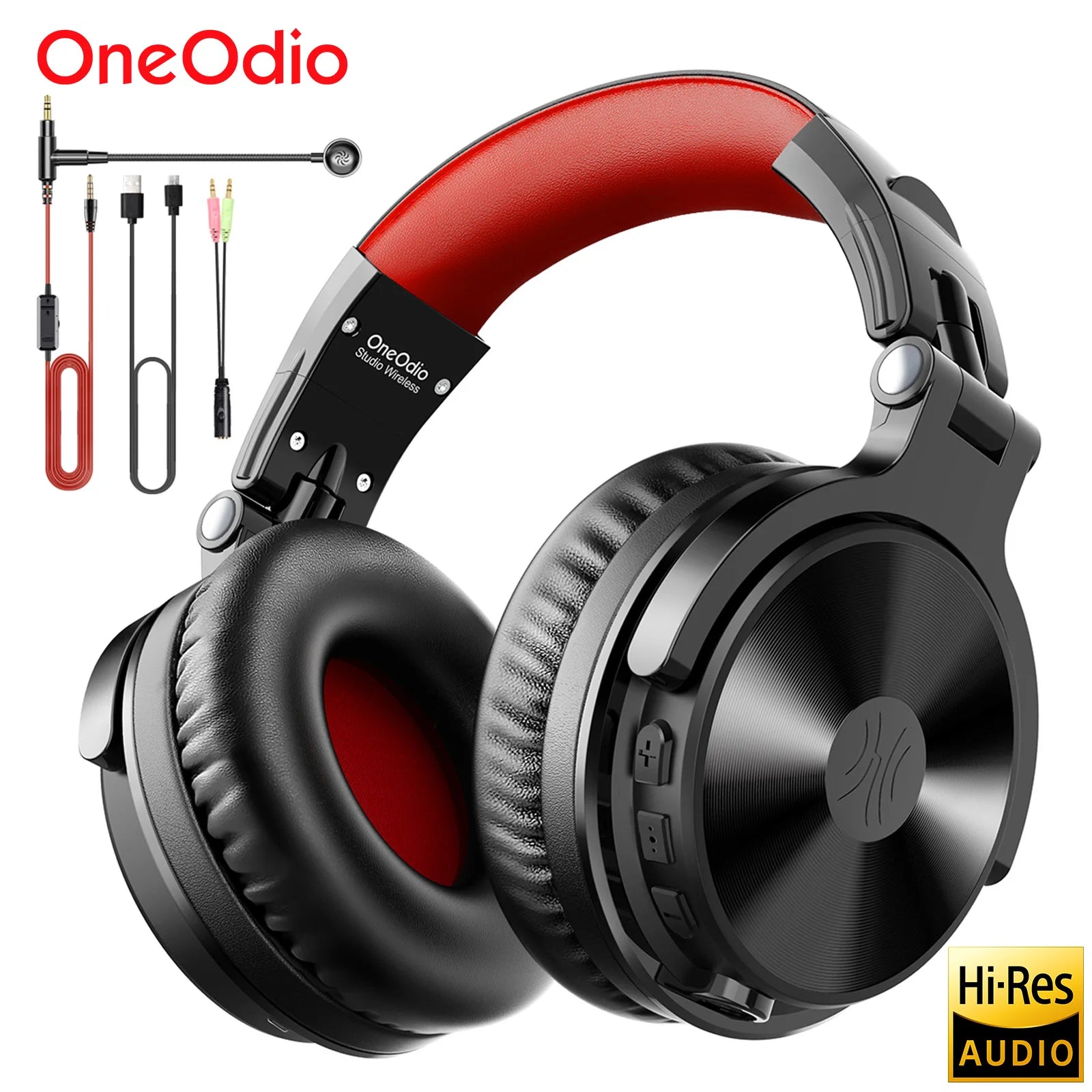 Oneodio Plastic Dynamic Vocalism Bluetooth 5.2 Wired Gaming Headphones