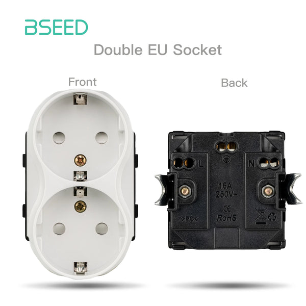 Bseed 16A Plastic Panel Wireless WIFI Control Smart Power Socket