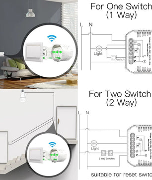 Moes 150W Plastic Automatic WIFI Smart Dimmer Switch Modules
