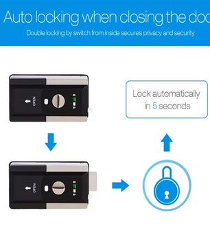 RayKube Zinc Alloy Fingerprint Bluetooth Digital Smart Door Lock