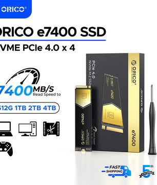 7400Mbps PCI Express M.2 Solid State Drive For Desktop and Laptop