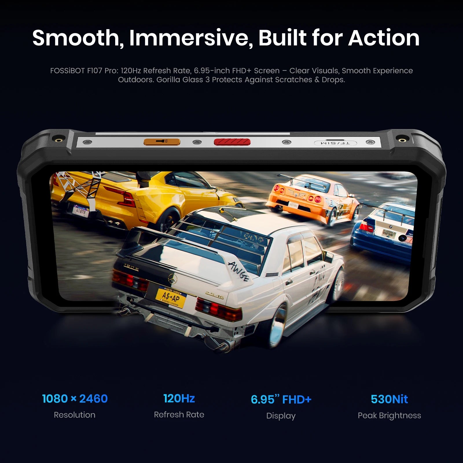 28000mAh 512GB Android F107 PRO 5G Rugged Smartphone