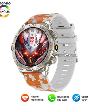 Alloy Waterproof Round Shaped On Wrist Outdoor Sports Smartwatch