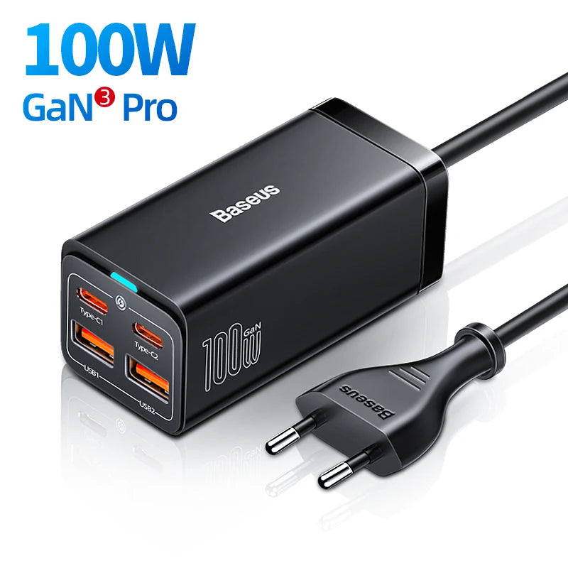 Baseus 100W USB Type-C Fast Charger For MacBook iPhone Xiaomi
