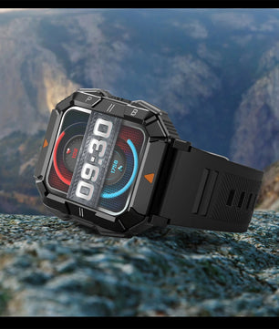 Silica Gel Waterproof Android Square Shaped Bluetooth Smartwatch