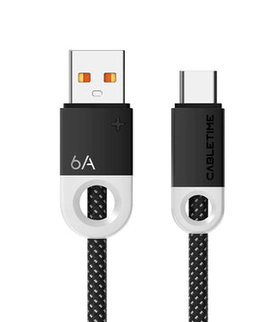 100W USB 3.1 PVC Type-A to Type-C Fast Charging Phone Cable