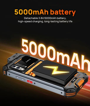5000mAh 6.3'' 128GB Android W999 ATEX Waterproof Smartphone