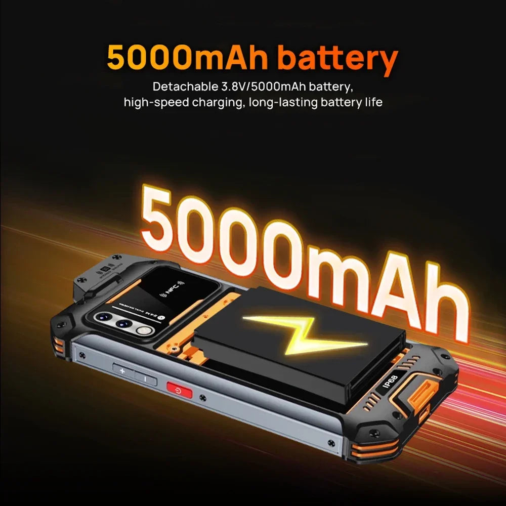 5000mAh 6.3'' 128GB Android W999 ATEX Waterproof Smartphone