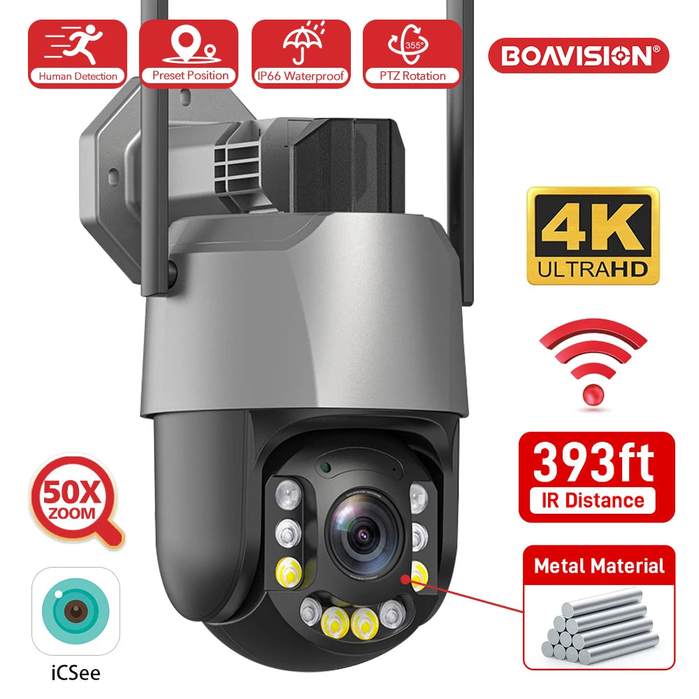 Boavision 8MP WIFI Waterproof Night Vision Surveillance Camera